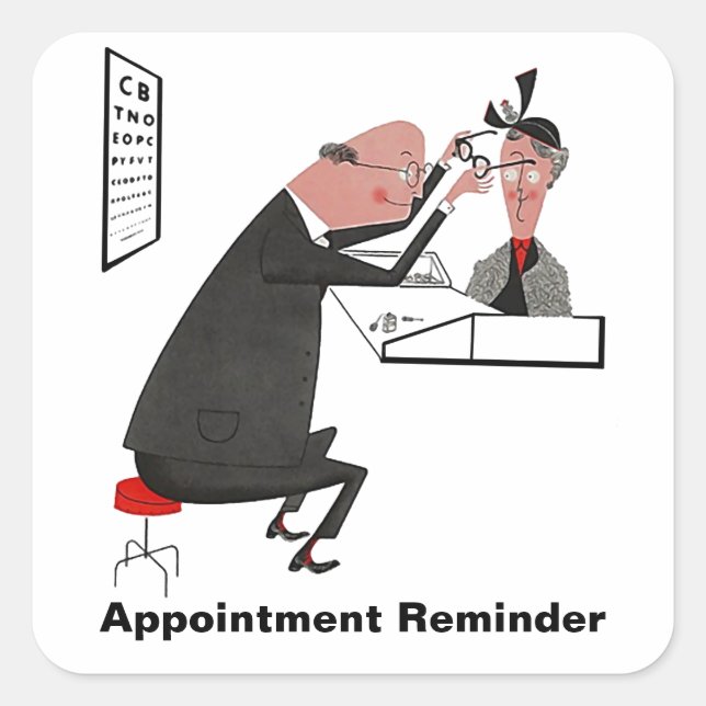 Sticker Retro Rendez-vous rappel oeil (Devant)