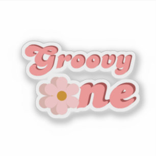 Sticker Retro Super une marguerite fête d'anniversaire