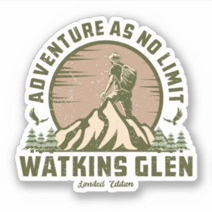 Sticker Retro Watkins Glen Hike