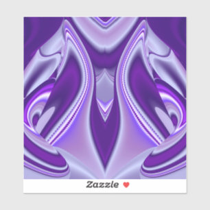 Sticker Rêves arc-en-ciel à fleurs violettes