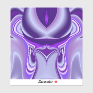 Sticker Rêves arc-en-ciel à fleurs violettes