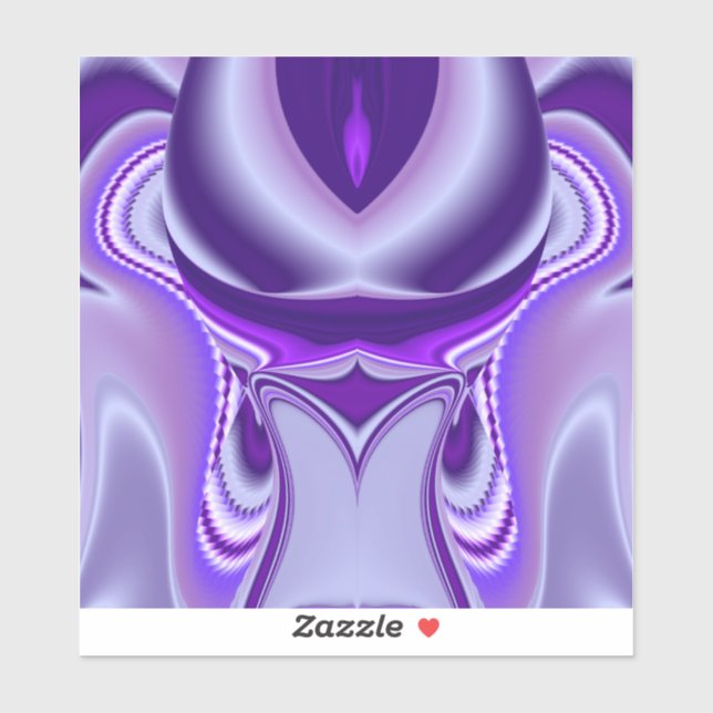 Sticker Rêves arc-en-ciel à fleurs violettes (Feuille)