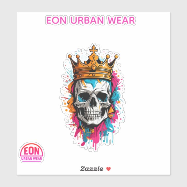 STICKER REY CALAVERA (Feuille)