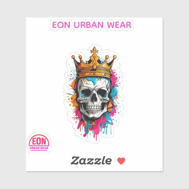 STICKER REY CALAVERA (Feuille)