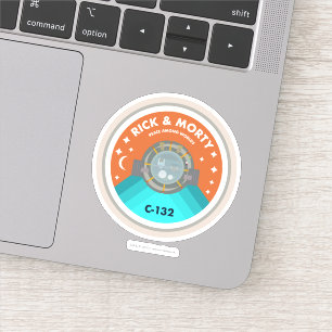 Sticker RICK ET MORTY™  Motif des patchs spatiaux