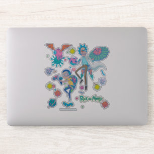 Sticker RICK ET MORTY™ Parmi les Motifs de cellules inf