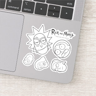 Sticker RICK ET MORTY™   Smith Family Head