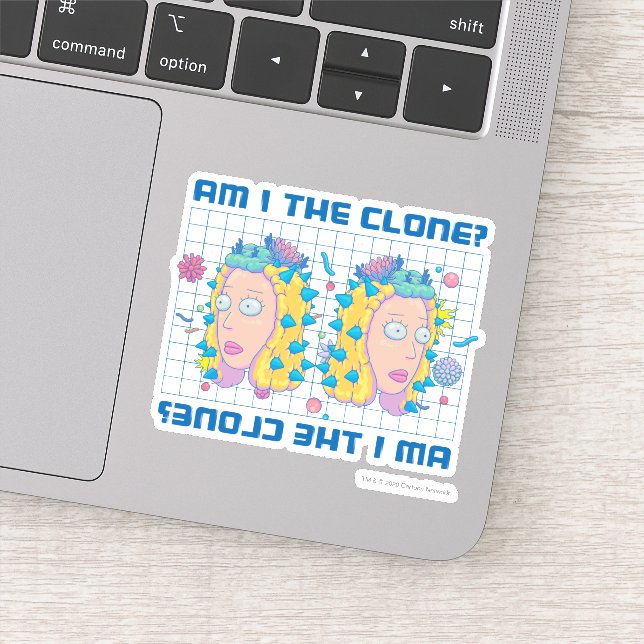 Sticker RICK ET MORTY™ | Suis-Je Le Clone ? (Détail)