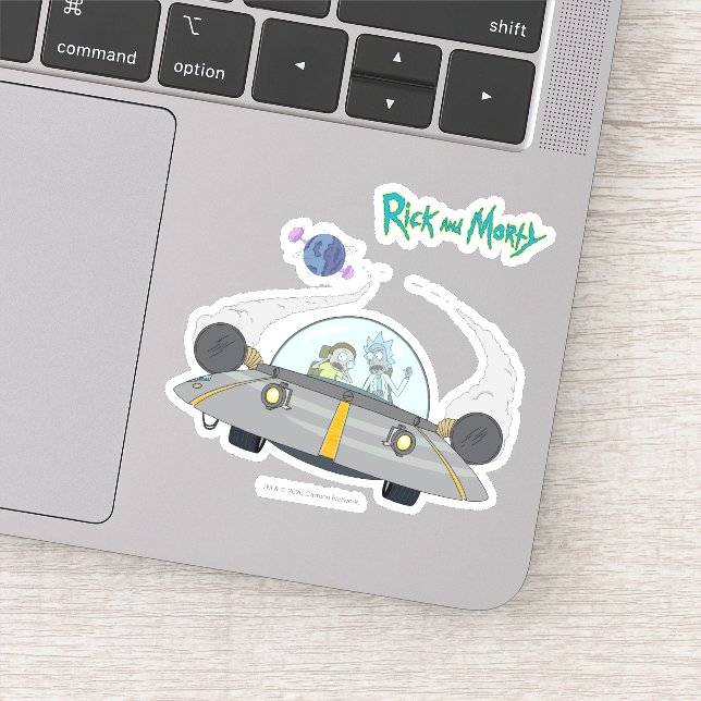 Sticker RICK ET MORTY™ | Vol En Navire Spatial (Détail)