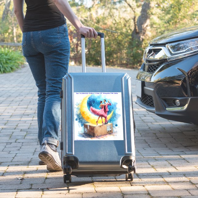 Sticker Rick London Himalaya Salsa rose drôle (Valise Insitu)