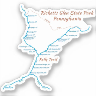 Sticker Ricketts Glen SP - Chutes Trail (minuscule)