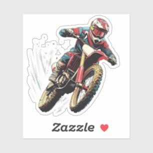 Sticker Ride the Dirt : Motocross Puissance