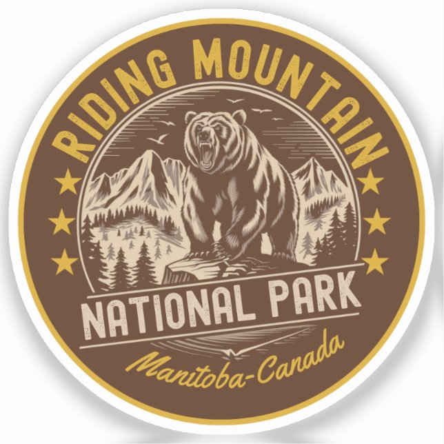 Sticker Riding Mountain National Reserve – Canada (Recto)