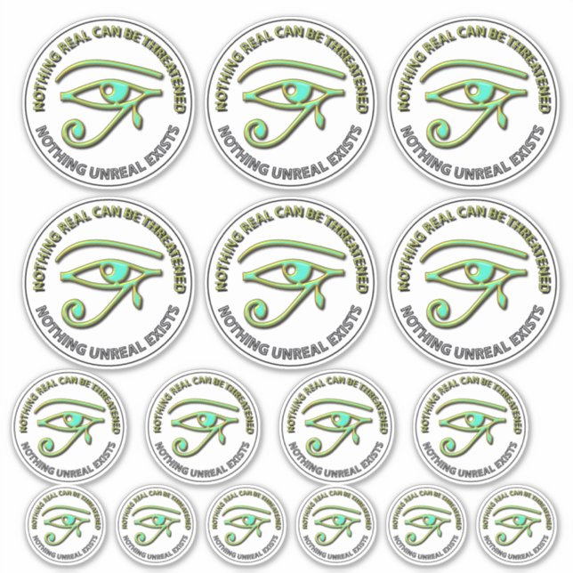 Sticker Rien de réel ne peut être menacé (Devant)