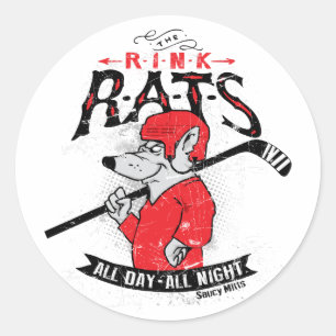 Sticker Rink Rats Hockey Classic Round