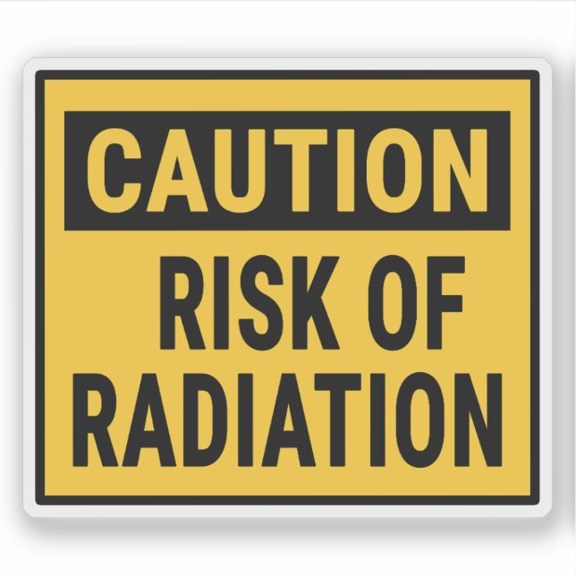 Sticker Risque de radioactivité (Devant)