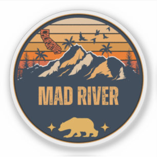 Sticker Rivière Mad, Californie