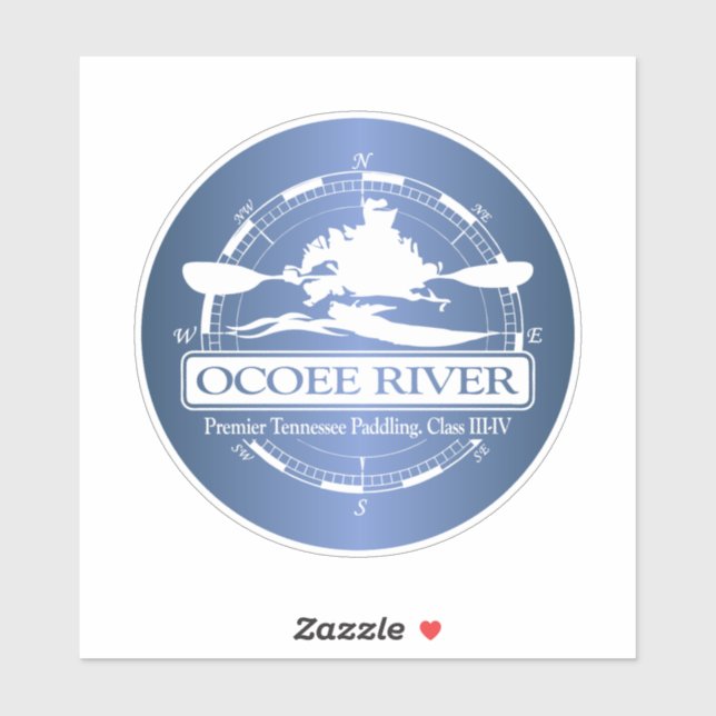 Sticker Rivière Ocoee (KC2) (Feuille)