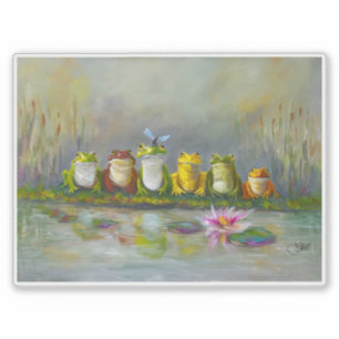 Sticker Rivière Ribbit