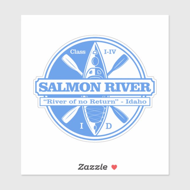 Sticker Rivière saumon (K3) (Feuille)