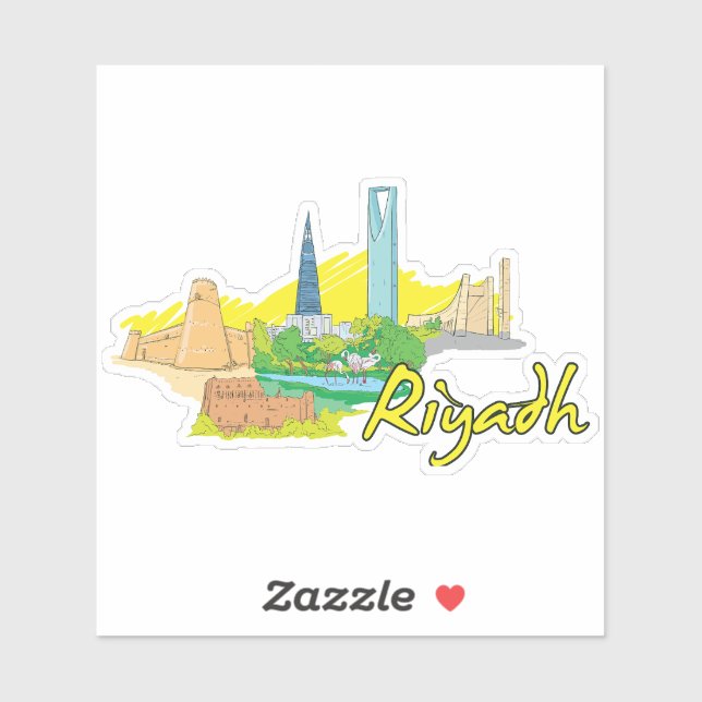 Sticker Riyad (Feuille)