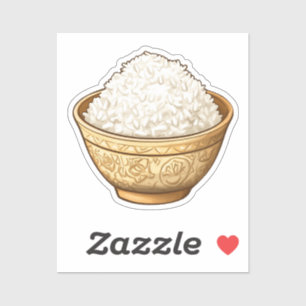 Sticker Riz de dessin animé