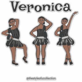 Sticker Robe noire en argent #1