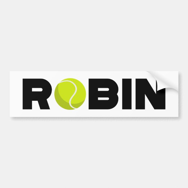 Sticker Robin Tennis Bumper (Devant)