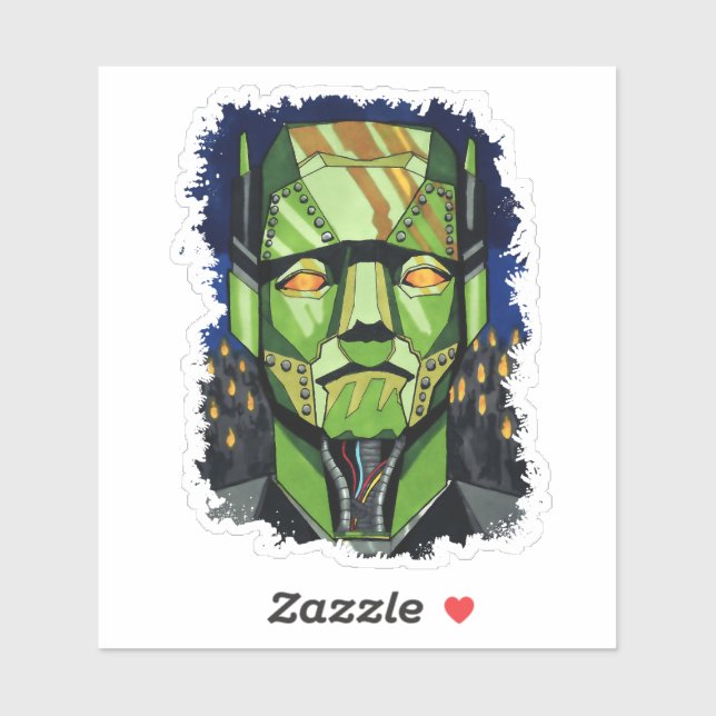 Sticker Robot Frankenstein alias Monster de Frankenstein (Feuille)