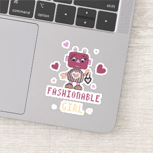 Sticker Robot girl