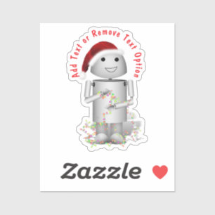 Sticker Robot Père Noël Helper Christmas