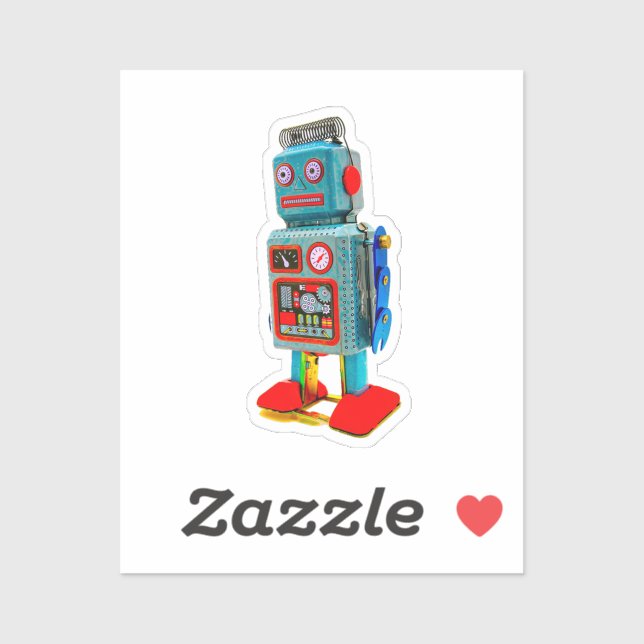 STICKER ROBOT RETRO (Feuille)