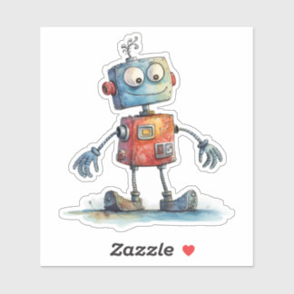 Sticker Robots dangereux (conception no 12)