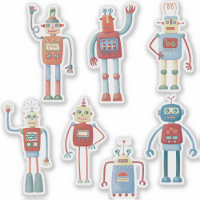 Robots rétro amusants