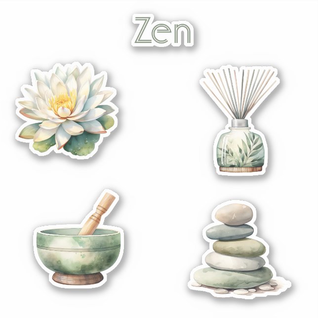 Sticker Roches Zen  (Devant)