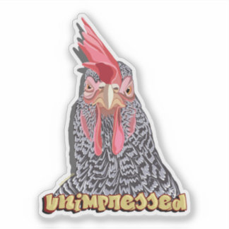Sticker Rock Hen non impressionné