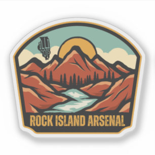 Sticker Rock Island Arsenal, Illinois
