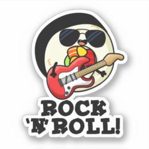 Sticker Rock n Roll Funny Sushi Roll Pun