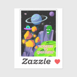 STICKER ROCKETING VERS LA GRANDEUR