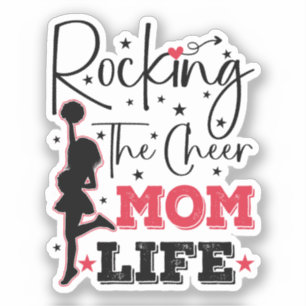 Sticker Rocking The Cheer Maman Vie Drôle Cool
