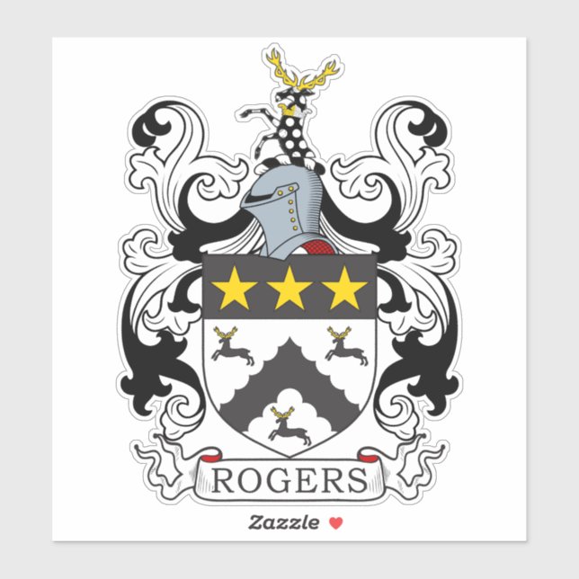 Sticker Rogers Family Crest (Feuille)
