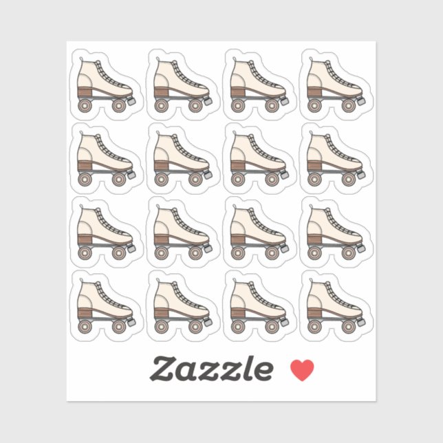 Sticker Roller Skating Boot Sport Fitness Exercise Planner (Feuille)