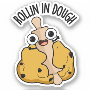 Sticker Rollin Dans Les Puns Dough Funky Baking