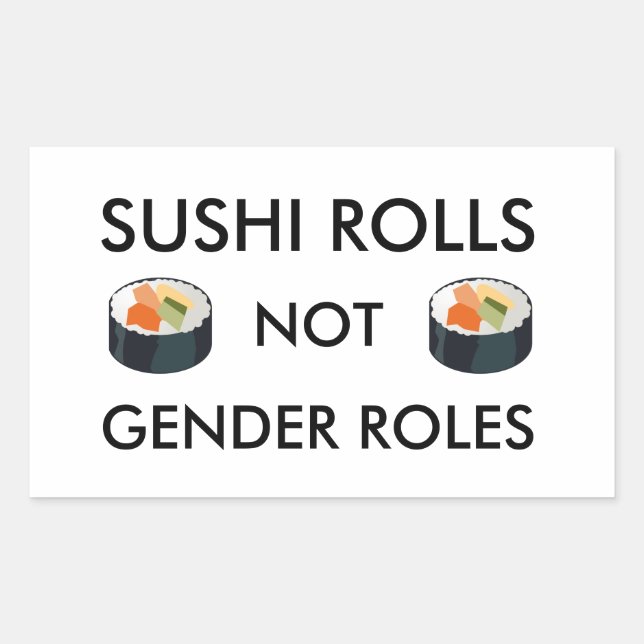 Sticker Rolls Sushi Pas Rôles Sexe (Devant)
