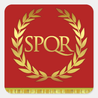 Sticker romain Carré SPQR