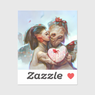 Sticker Romance Alien lunatique