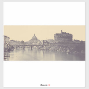 Sticker Rome Antique Château du Tibre et Beaux-Arts du Vat