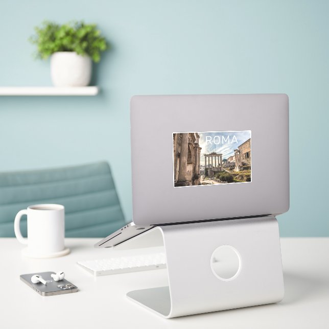 Sticker Rome Forum Romanum Italie Vacances Souvenir (Ordinateur portable sur le bureau)