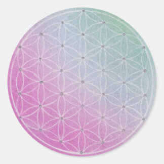 STICKER ROND フラワー・オブ・ライフ１