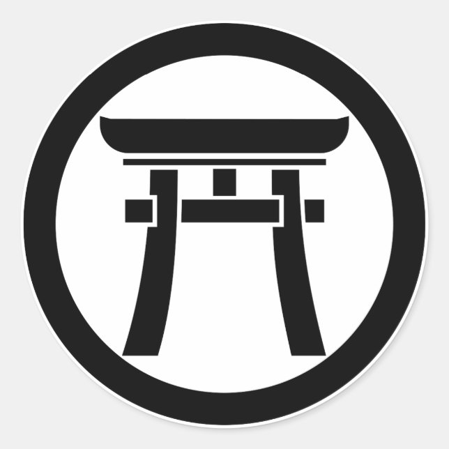 STICKER ROND 中輪に鳥居 (Devant)